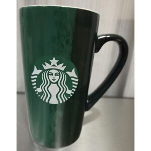 Starbucks Holiday Brush Strokes 2021 Tall Ceramic‎ Mug 16fl oz  Mermaid Logo
